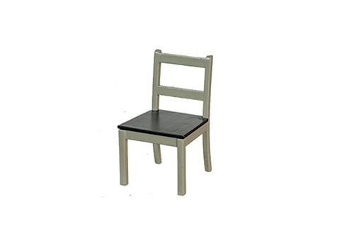 Chairs, Gray, Black Seat